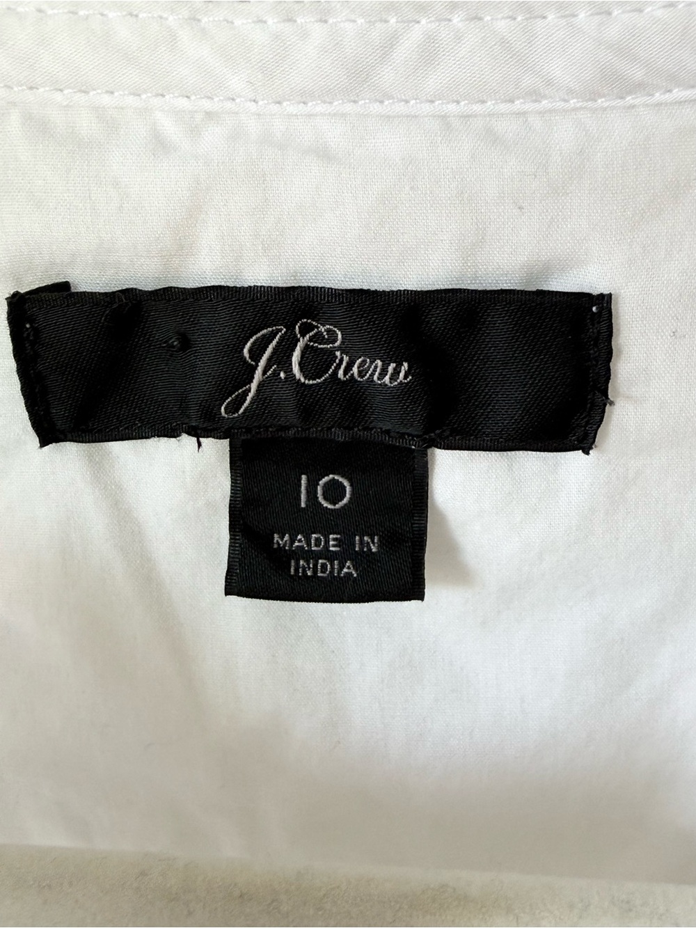 J. Crew White Ruffle Collar Eyelet Lightweight Cotton Long Sleeve Blouse Top 10 - Picture 9 of 14